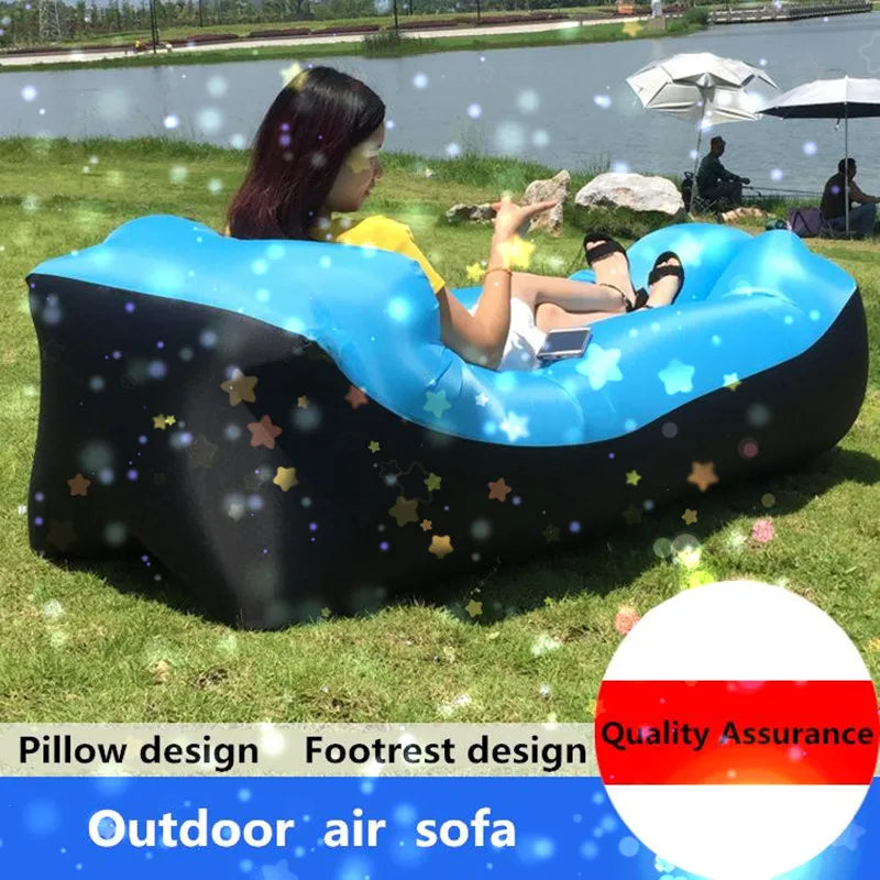 BreezeLounger Air Sofa – Portable Inflatable Outdoor Bed