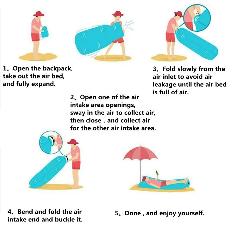 BreezeLounger Air Sofa – Portable Inflatable Outdoor Bed