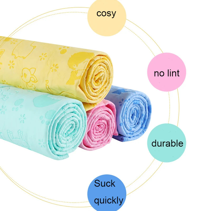 AquaSnug Towel – Super Absorbent Pet Drying Cloth + Storage Tub