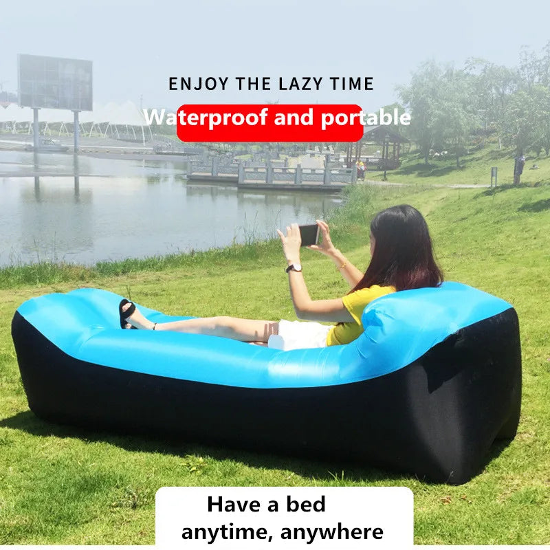 BreezeLounger Air Sofa – Portable Inflatable Outdoor Bed