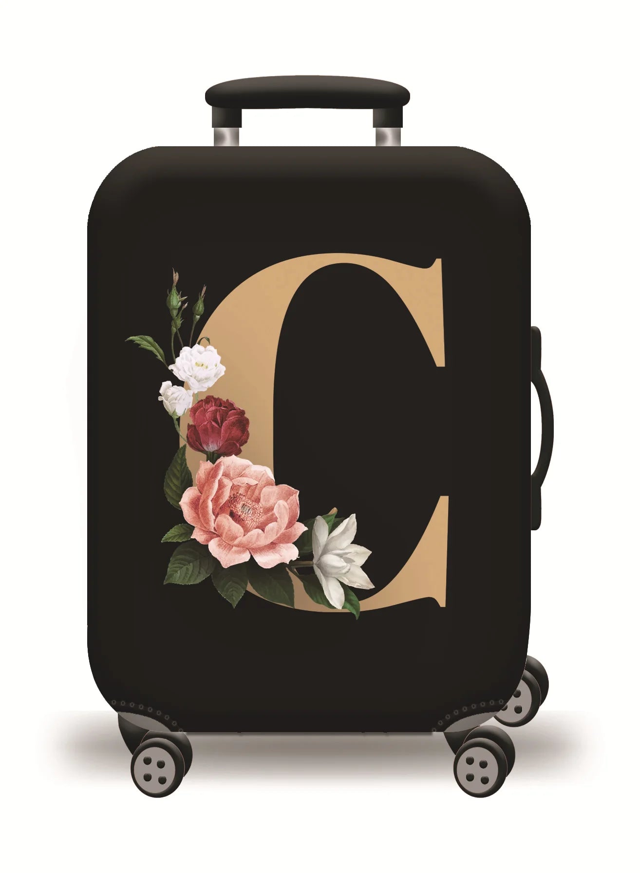 GlobeTrotter™ Elastic World Map Luggage Cover – Thick Zippered Suitcase Protector for 18–32" Bags
