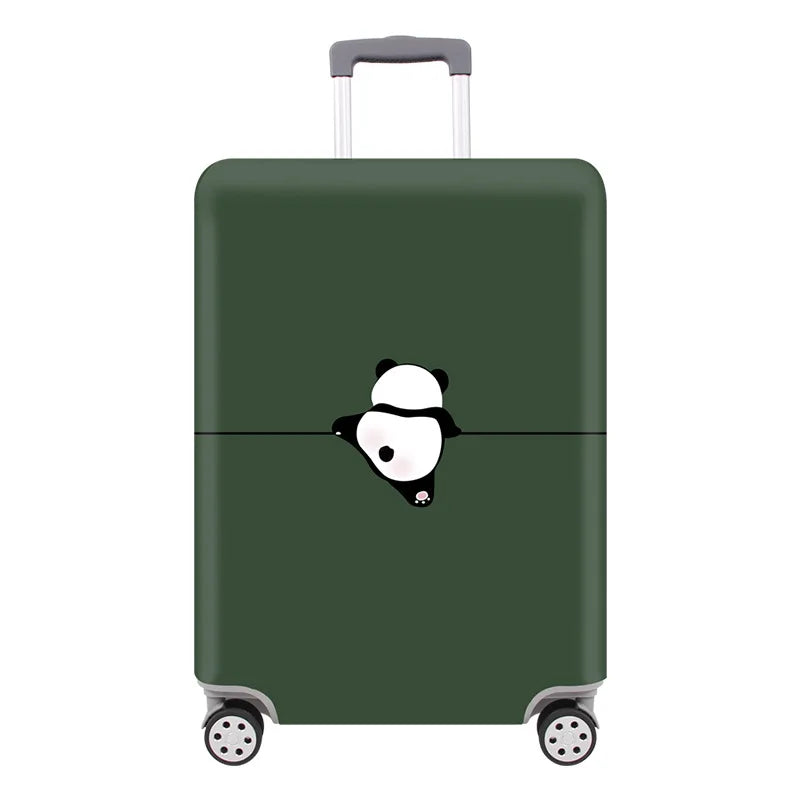 TravelJoy™ Elastic Cartoon Luggage Cover – Thick Zippered Suitcase Protector for 18–32" Bags