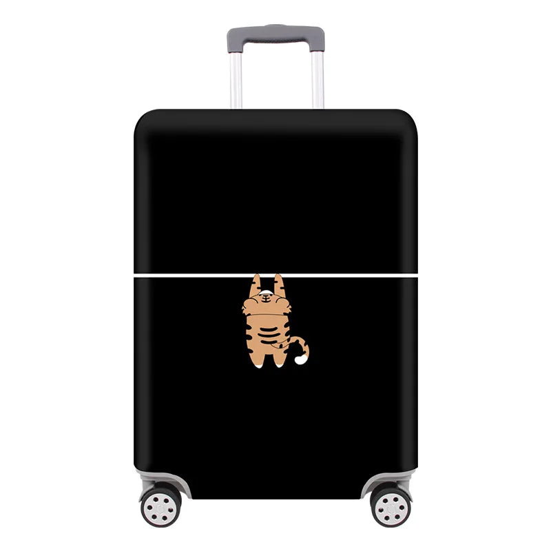 TravelJoy™ Elastic Cartoon Luggage Cover – Thick Zippered Suitcase Protector for 18–32" Bags