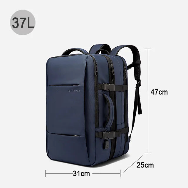All-Terrain Men’s Laptop Backpack – Expandable & Water-Resistant Travel Bag