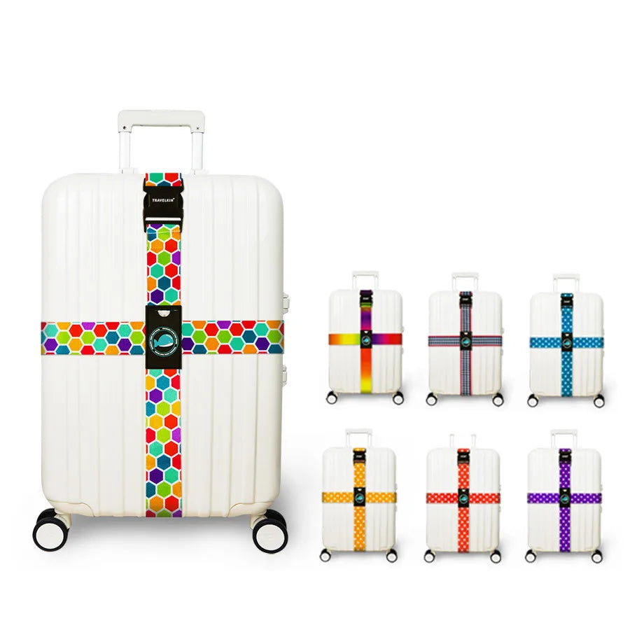 SecureStrap™ Anti-Theft Luggage Belt – Adjustable Cross Strap for Suitcases & Travel Bags