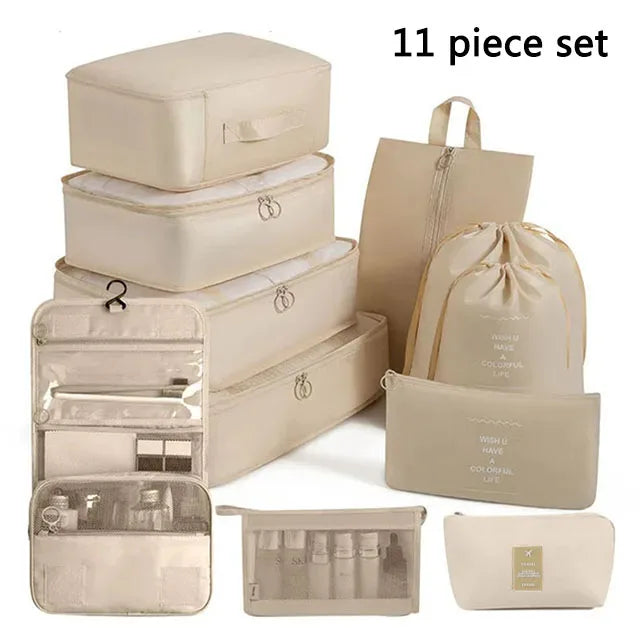 Smart Storage Travel Bags – Clothes, Toiletries & Shoe Organisers Set