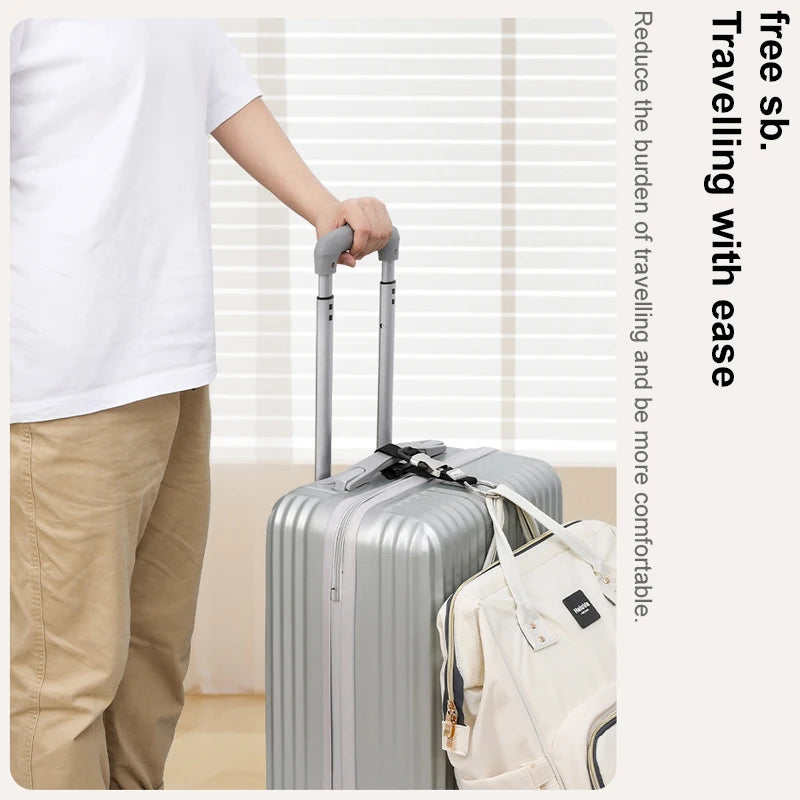 EasyCarry™ Portable Luggage Strap – Secure Extra Bags, Backpacks & Jackets While Travelling