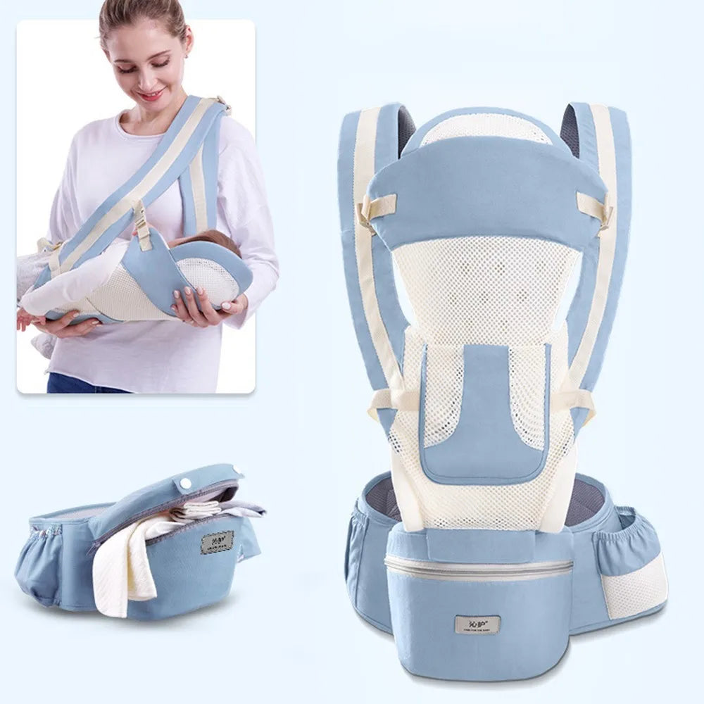LittleNest Go – Versatile Kangaroo Baby Carrier Backpack with 15 Carrying Positions (0–48Months)
