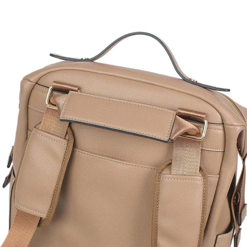 Tote & Tidy Baby Care Bag – Multifunctional Leather Maternity Backpack for Mums