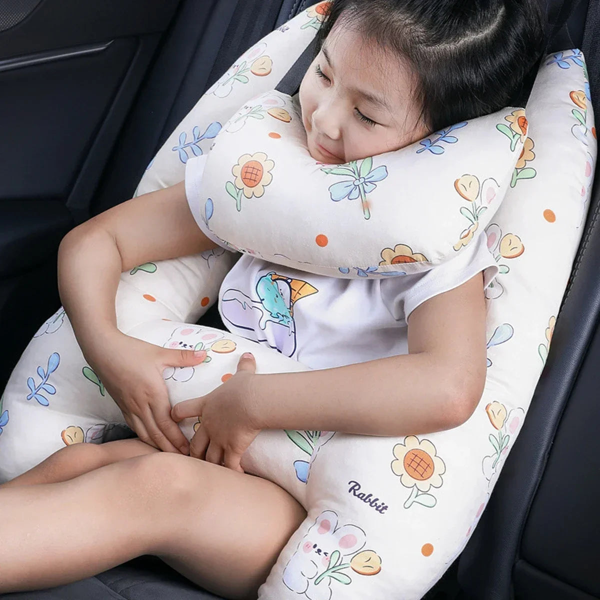 NapNest Duo – 2-Pack Car Seat Pillows with Safety Straps for Kids