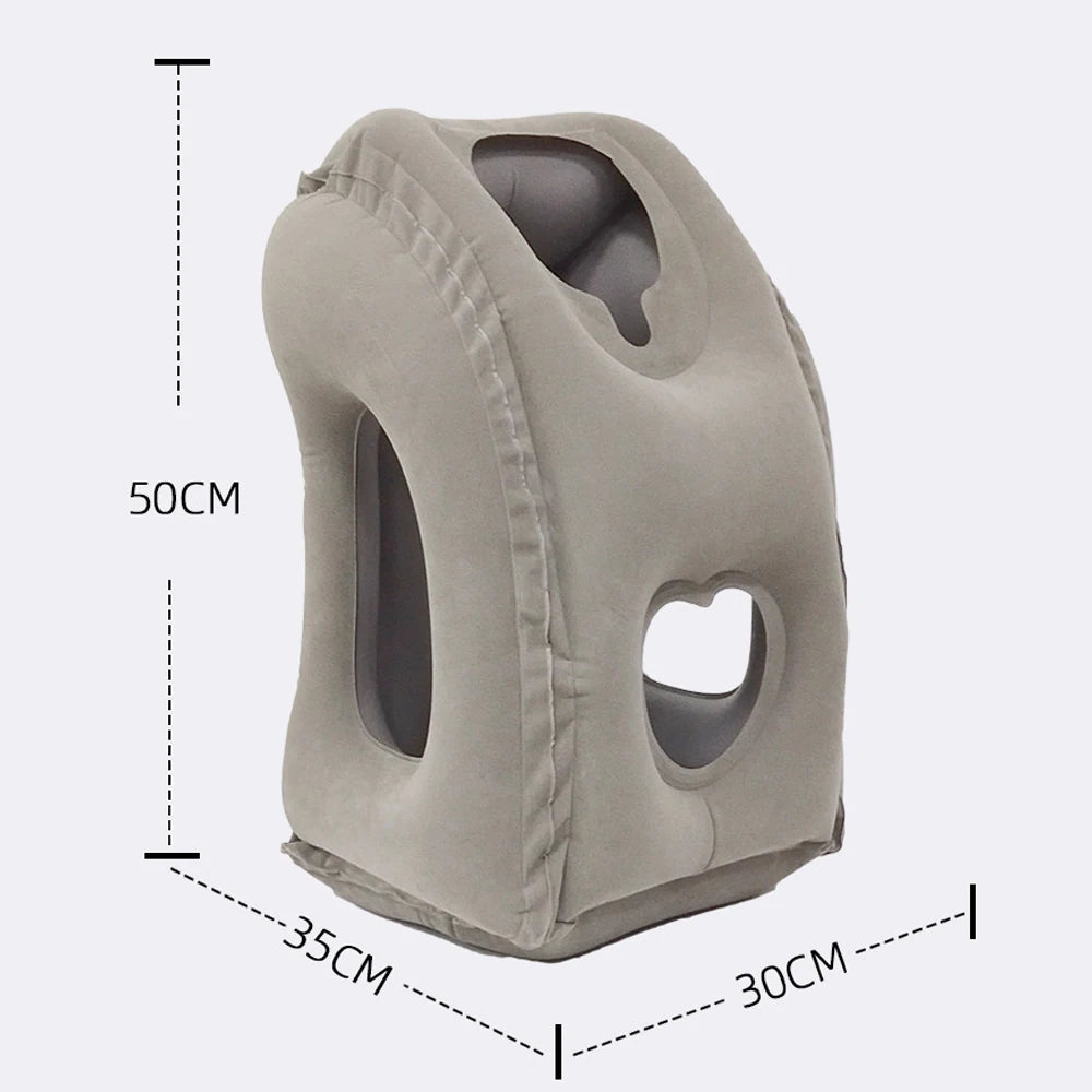 CloudEase Travel Neck Pillow – Compact Inflatable for Plane, Train & Outdoor Use