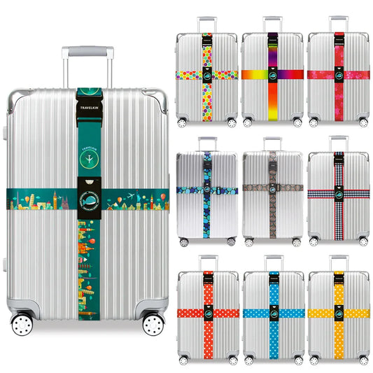 SecureStrap™ Anti-Theft Luggage Belt – Adjustable Cross Strap for Suitcases & Travel Bags