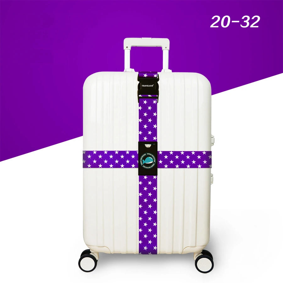 SecureStrap™ Anti-Theft Luggage Belt – Adjustable Cross Strap for Suitcases & Travel Bags
