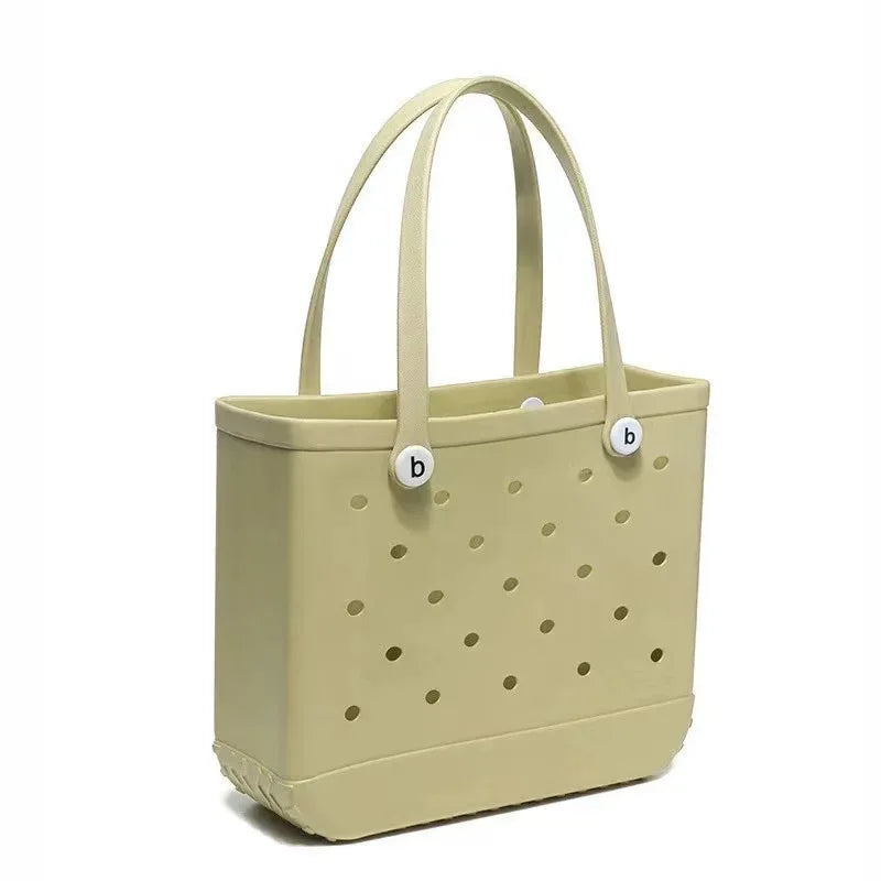 Bolso de EVA AquaTote tipo cesta: moderno bolso de viaje y playa en color liso