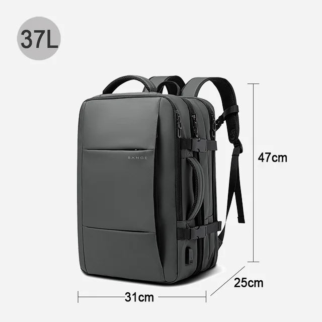 All-Terrain Men’s Laptop Backpack – Expandable & Water-Resistant Travel Bag