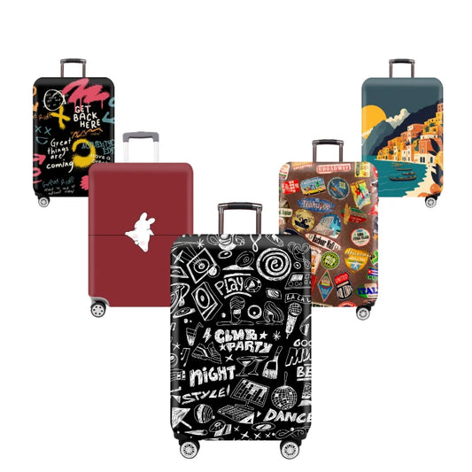 TravelJoy™ Elastic Cartoon Luggage Cover – Thick Zippered Suitcase Protector for 18–32" Bags