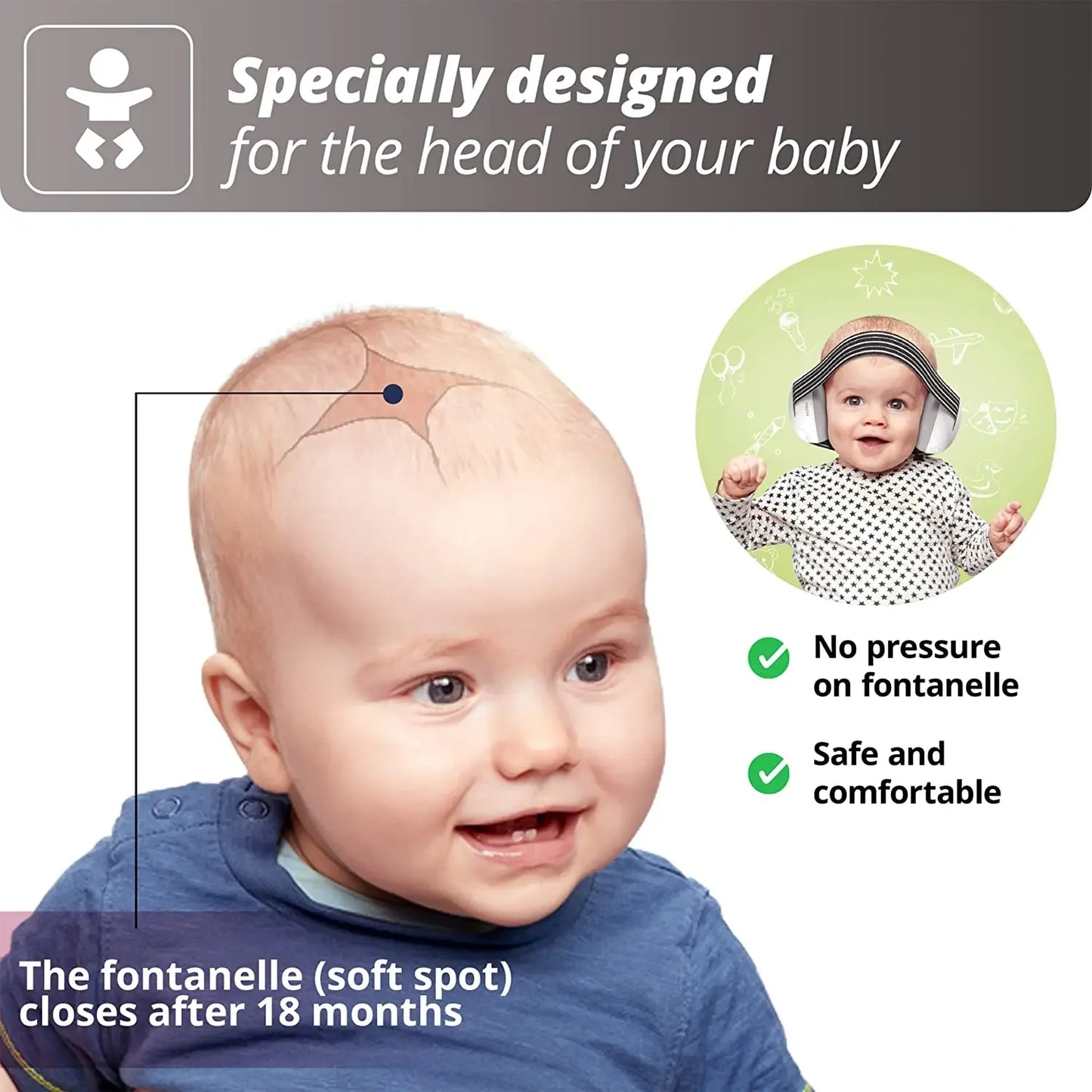 SnugBuds Baby Earmuffs – Noise Reduction Headphones for Sleep & Sound Protection