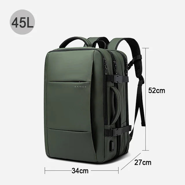 All-Terrain Men’s Laptop Backpack – Expandable & Water-Resistant Travel Bag