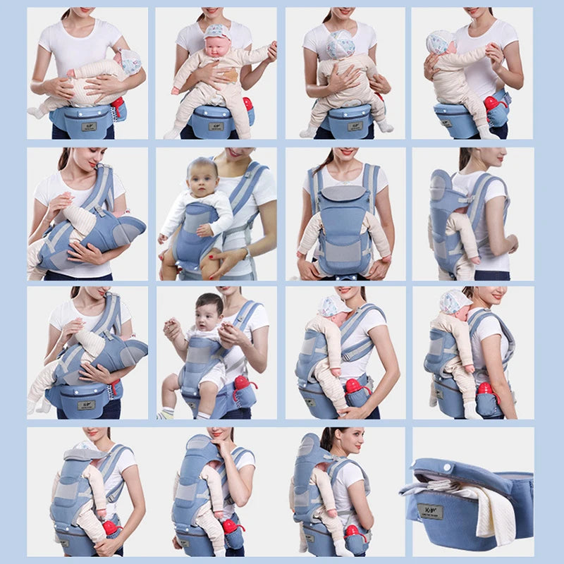 LittleNest Go – Versatile Kangaroo Baby Carrier Backpack with 15 Carrying Positions (0–48Months)