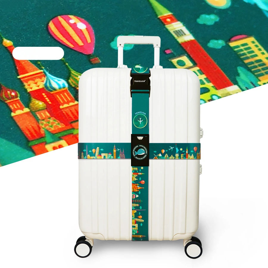 SecureStrap™ Anti-Theft Luggage Belt – Adjustable Cross Strap for Suitcases & Travel Bags