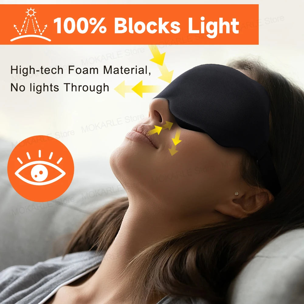 DreamShade™ 3D Sleeping Mask – Soft Light-Blocking Eye Mask for Travel & Night Sleep