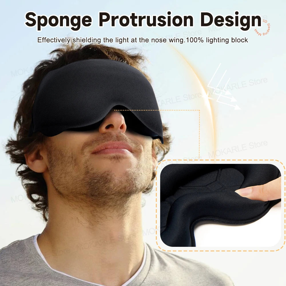 DreamShade™ 3D Sleeping Mask – Soft Light-Blocking Eye Mask for Travel & Night Sleep