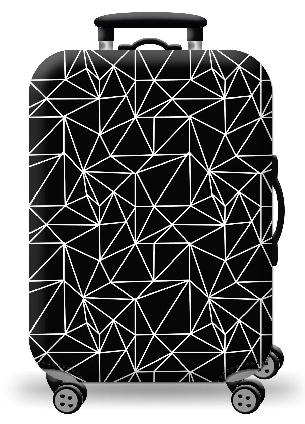 GlobeTrotter™ Elastic World Map Luggage Cover – Thick Zippered Suitcase Protector for 18–32" Bags