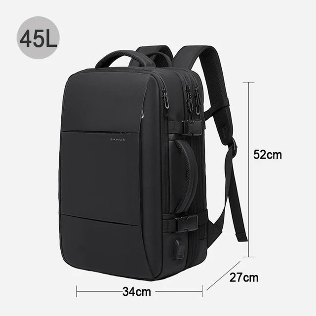 All-Terrain Men’s Laptop Backpack – Expandable & Water-Resistant Travel Bag