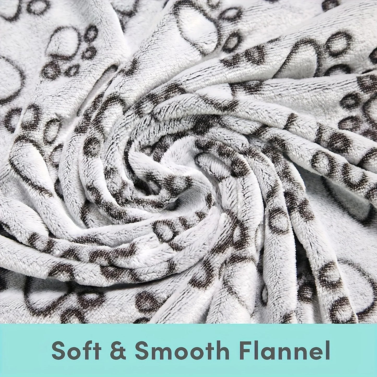 PawPrint Dreams – Soft Fluffy High Quality Pet Blanket with Cute Patterns