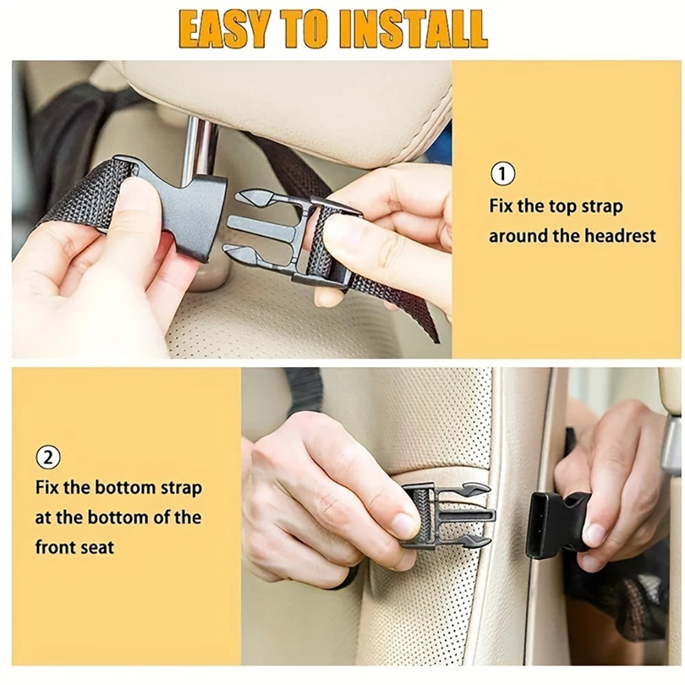 DriveNeat Pocket – Car Back Seat Storage Bag with Organiser Compartments
