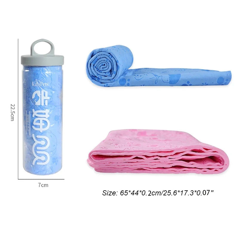 AquaSnug Towel – Super Absorbent Pet Drying Cloth + Storage Tub