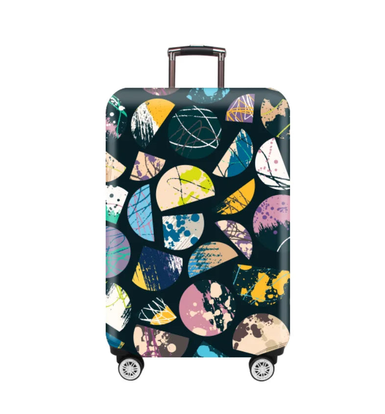 TravelJoy™ Elastic Cartoon Luggage Cover – Thick Zippered Suitcase Protector for 18–32" Bags