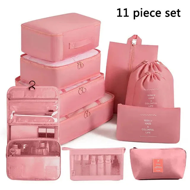 Smart Storage Travel Bags – Clothes, Toiletries & Shoe Organisers Set