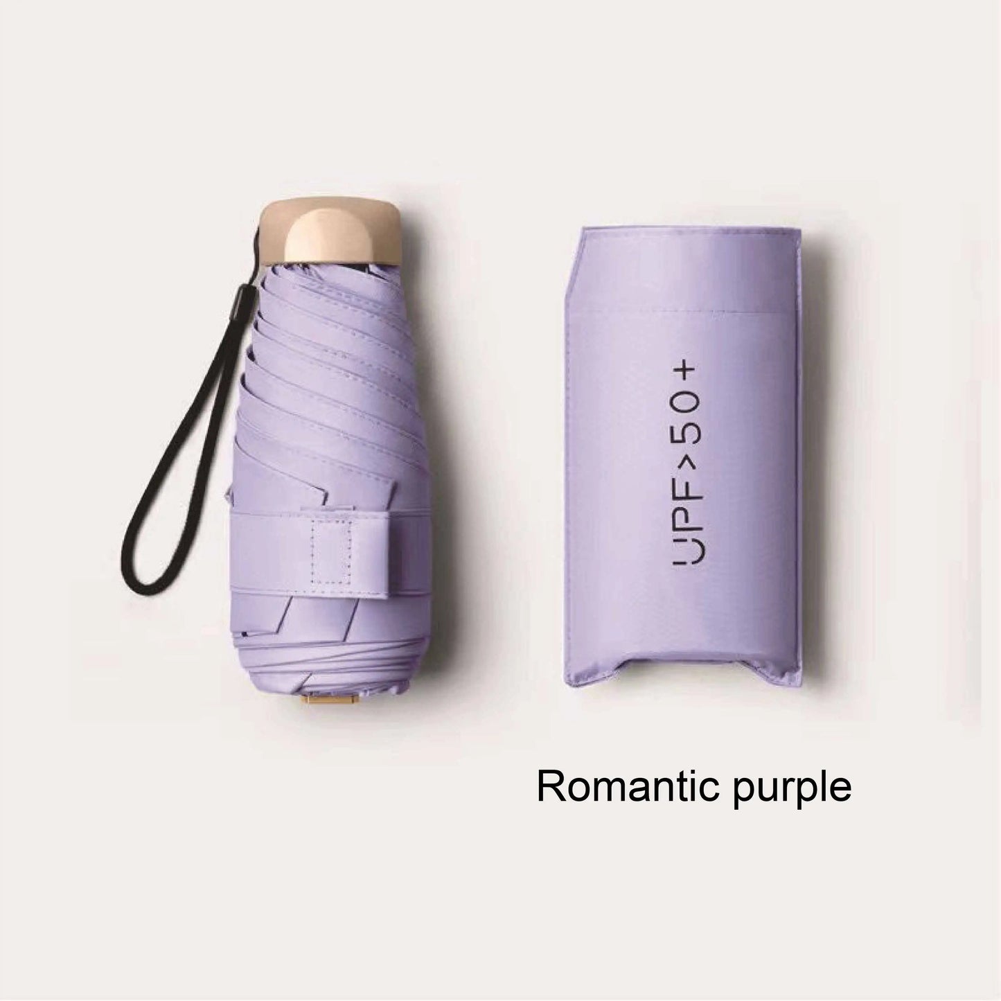 UVGuard Pocket Umbrella – Mini 5-Fold Sun Protection for Daily Carry with Anti-UV Coating