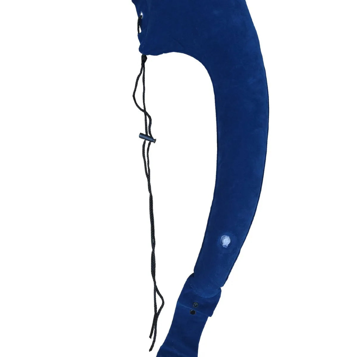 Inflatable travel pillow for side sleeping