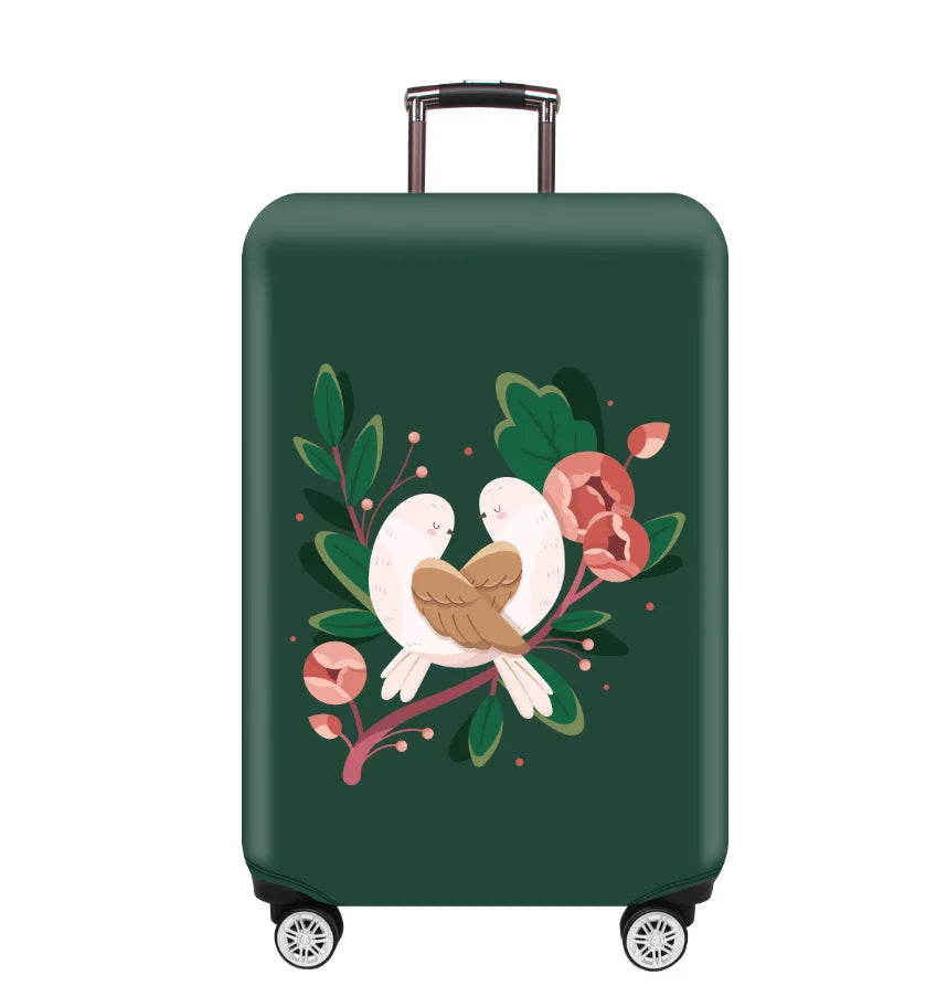 TravelJoy™ Elastic Cartoon Luggage Cover – Thick Zippered Suitcase Protector for 18–32" Bags