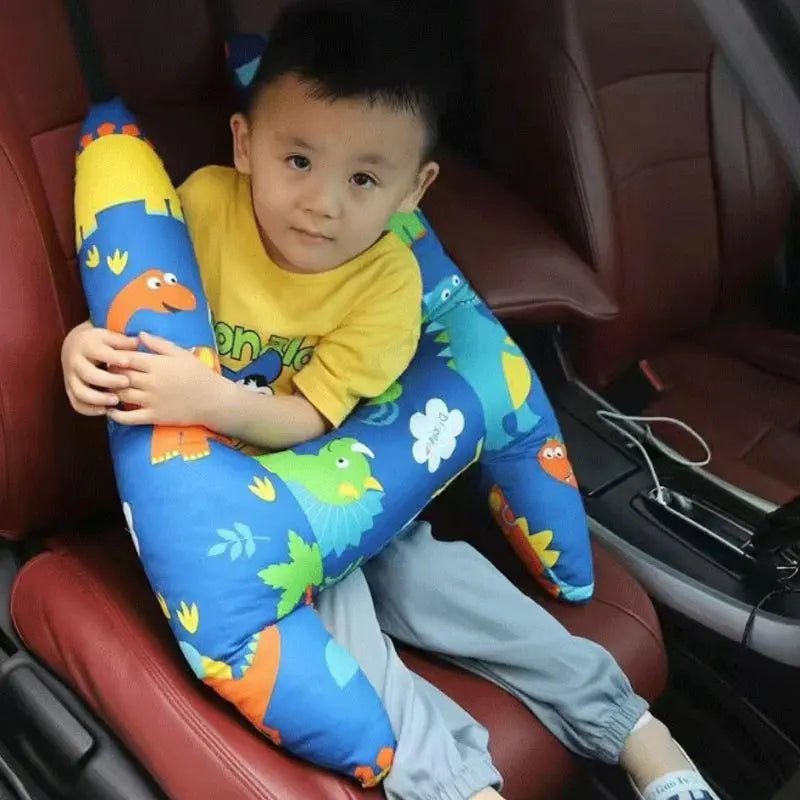 NapNest Duo – 2-Pack Car Seat Pillows with Safety Straps for Kids