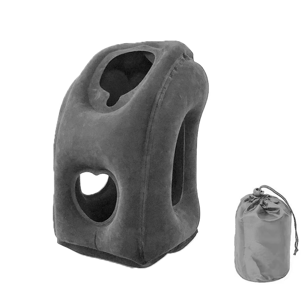 CloudEase Travel Neck Pillow – Compact Inflatable for Plane, Train & Outdoor Use