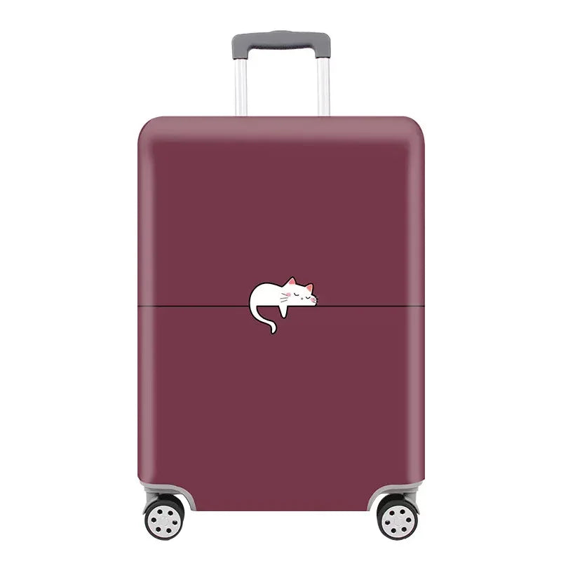 TravelJoy™ Elastic Cartoon Luggage Cover – Thick Zippered Suitcase Protector for 18–32" Bags
