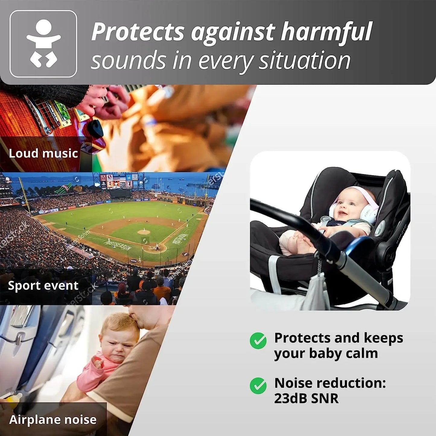 SnugBuds Baby Earmuffs – Noise Reduction Headphones for Sleep & Sound Protection