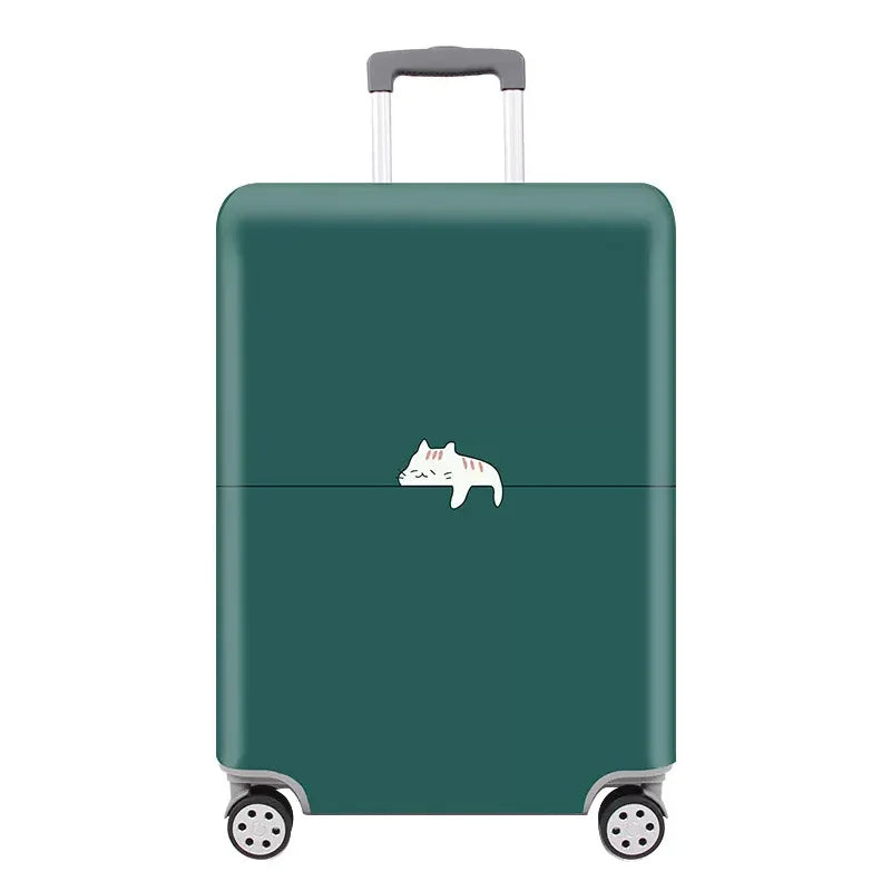 TravelJoy™ Elastic Cartoon Luggage Cover – Thick Zippered Suitcase Protector for 18–32" Bags