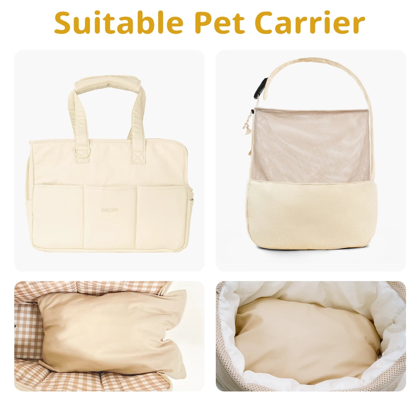 CosyNest Mat – Warm Flannel Bed Liner for Travel Pet Carriers Accessories for pet bag