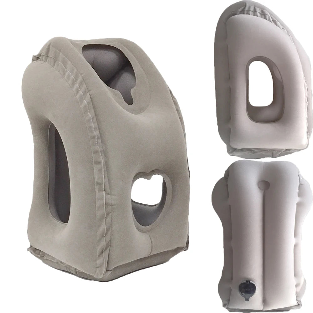 CloudEase Travel Neck Pillow – Compact Inflatable for Plane, Train & Outdoor Use