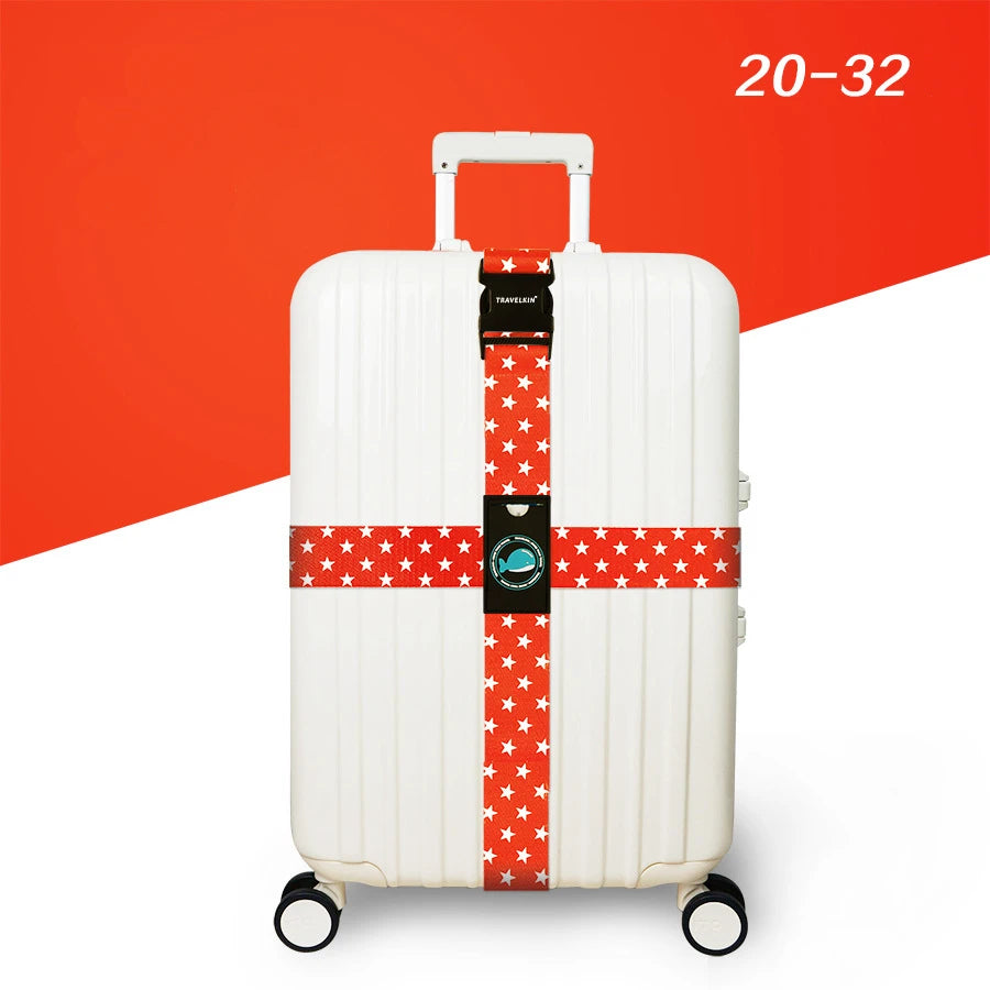 SecureStrap™ Anti-Theft Luggage Belt – Adjustable Cross Strap for Suitcases & Travel Bags