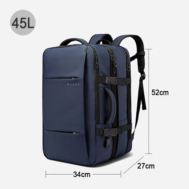 All-Terrain Men’s Laptop Backpack – Expandable & Water-Resistant Travel Bag
