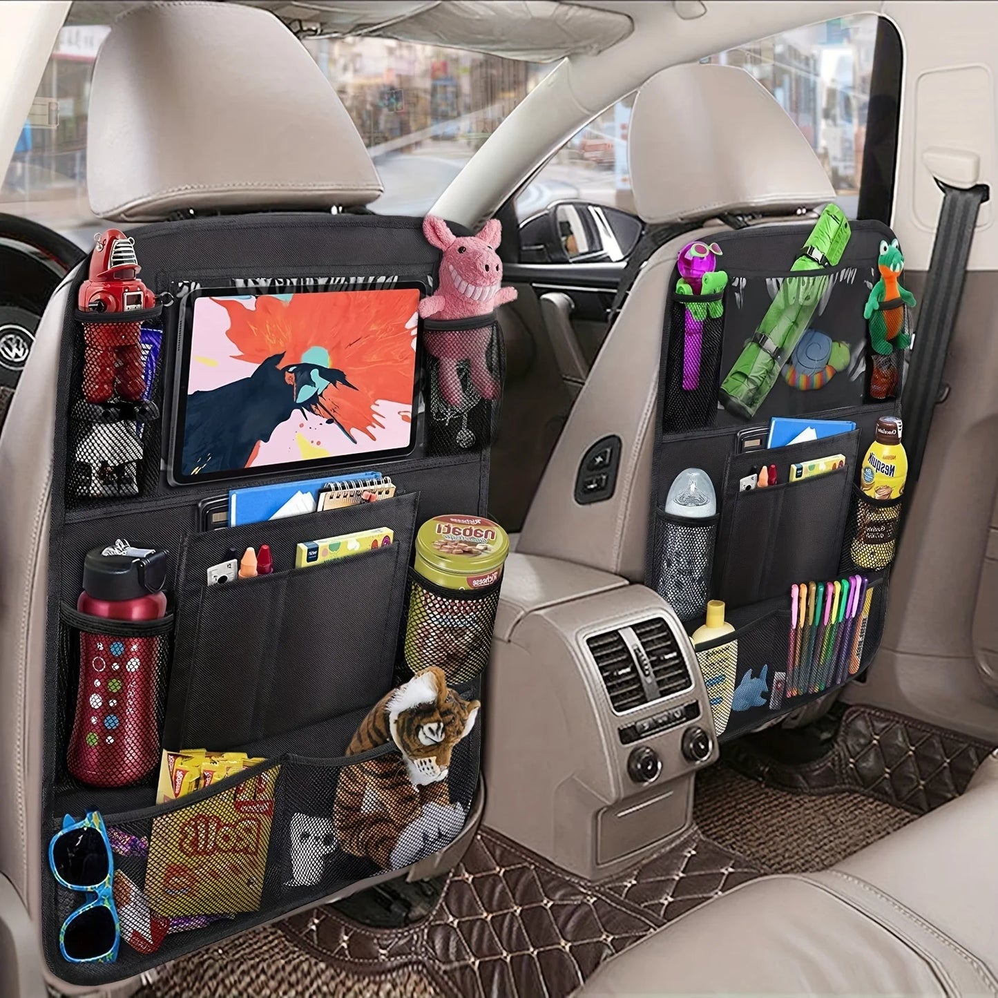 DriveNeat Pocket – Car Back Seat Storage Bag with Organiser Compartments