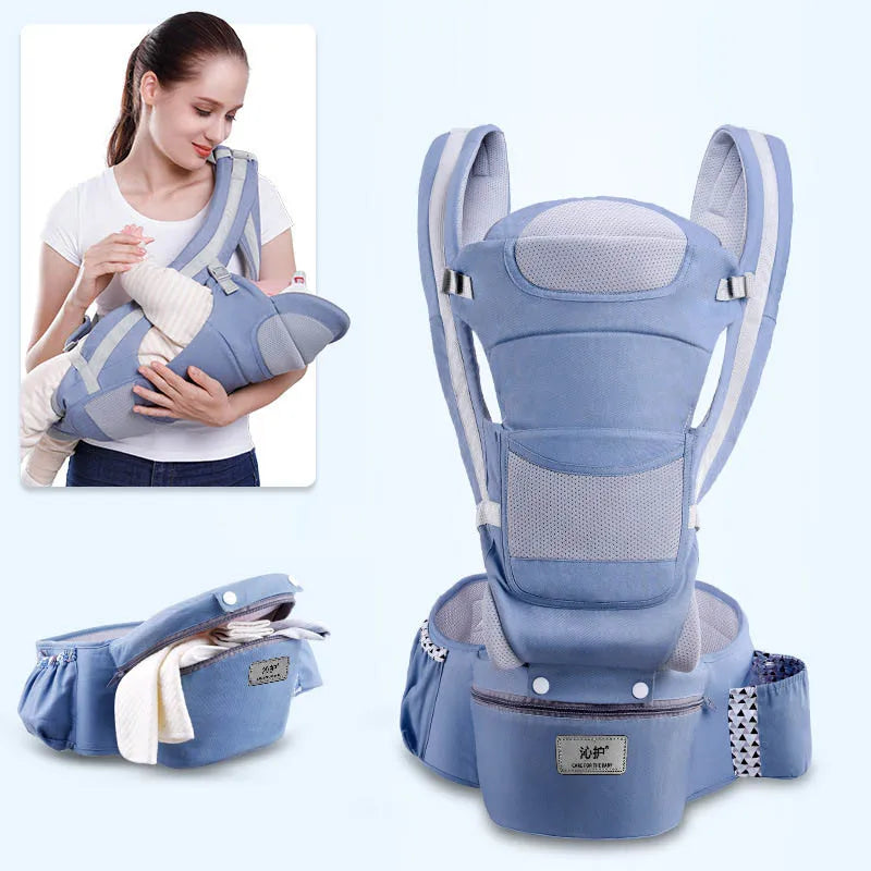 LittleNest Go – Versatile Kangaroo Baby Carrier Backpack with 15 Carrying Positions (0–48Months)