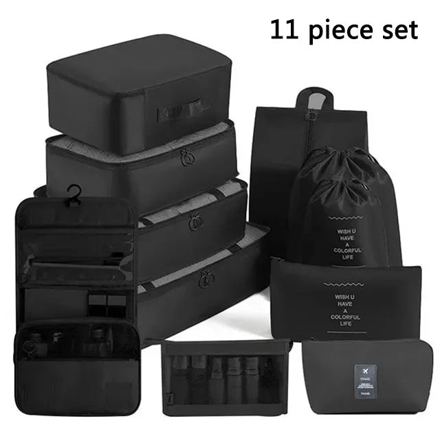 Smart Storage Travel Bags – Clothes, Toiletries & Shoe Organisers Set