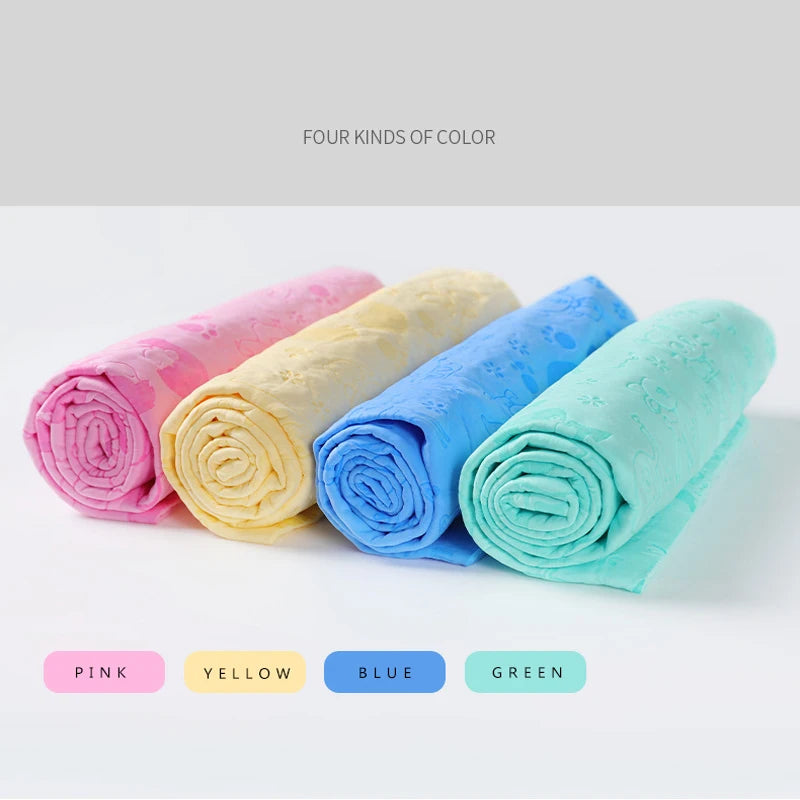 AquaSnug Towel – Super Absorbent Pet Drying Cloth + Storage Tub