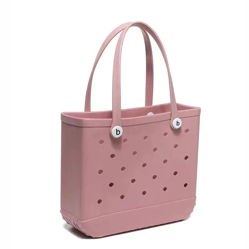Bolso de EVA AquaTote tipo cesta: moderno bolso de viaje y playa en color liso